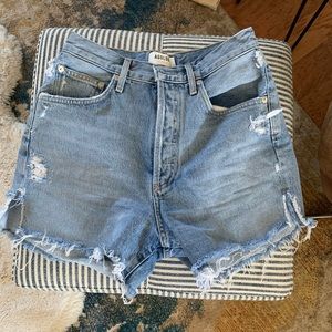 Agolde dee super high rise shorts